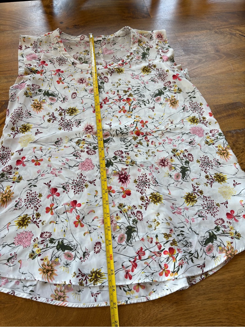 Pleione Floral Sleeveless Blouse Size Small - Picture 9 of 10